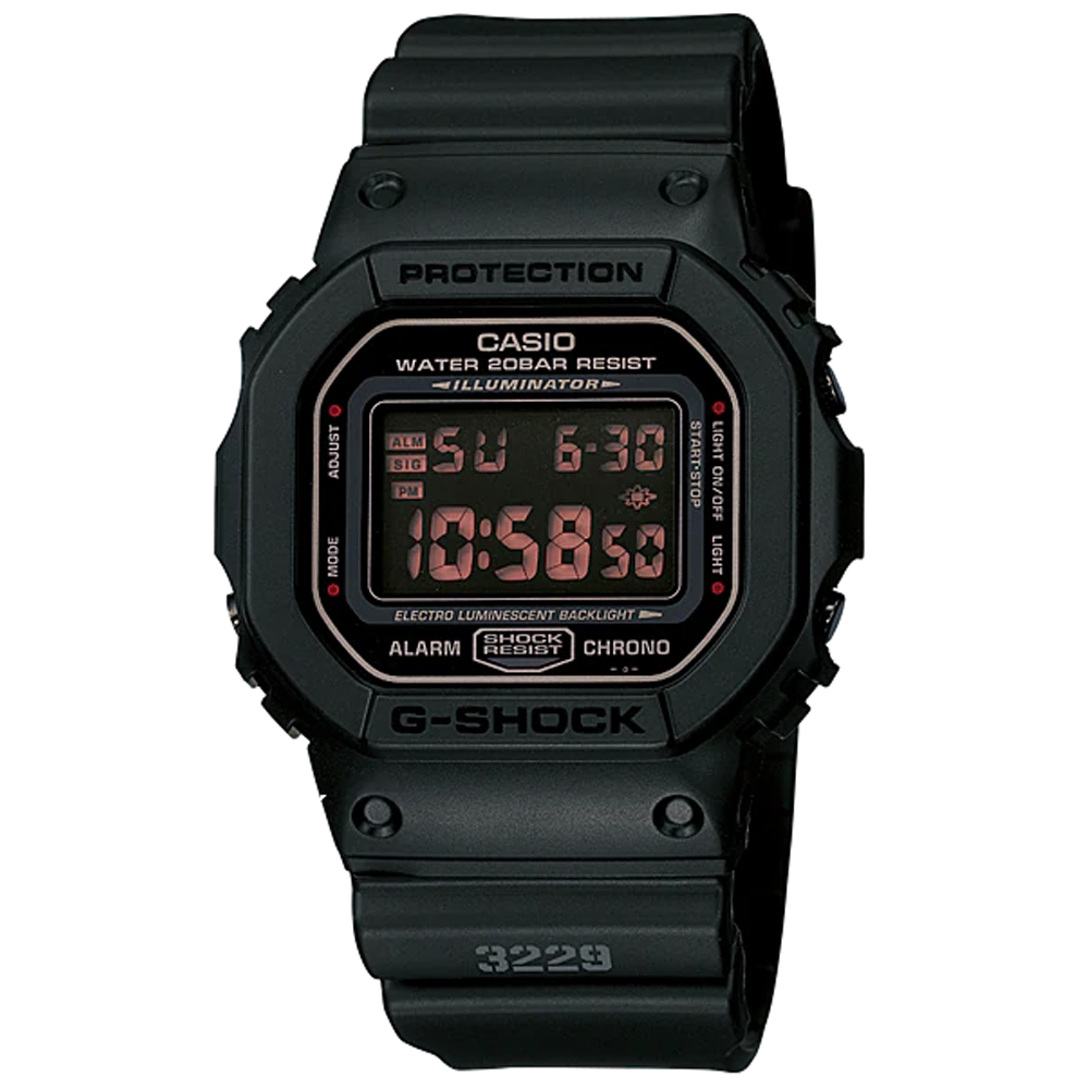 CASIO卡西歐 G-SHOCK 經典電子腕錶 DW-5600MS-1