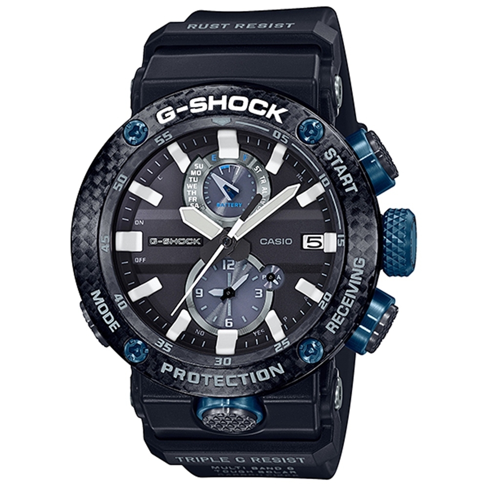 【CASIO 卡西歐】G-SHOCK系列飛行錶(GWR-B1000-1A1)-黑/46.4mm