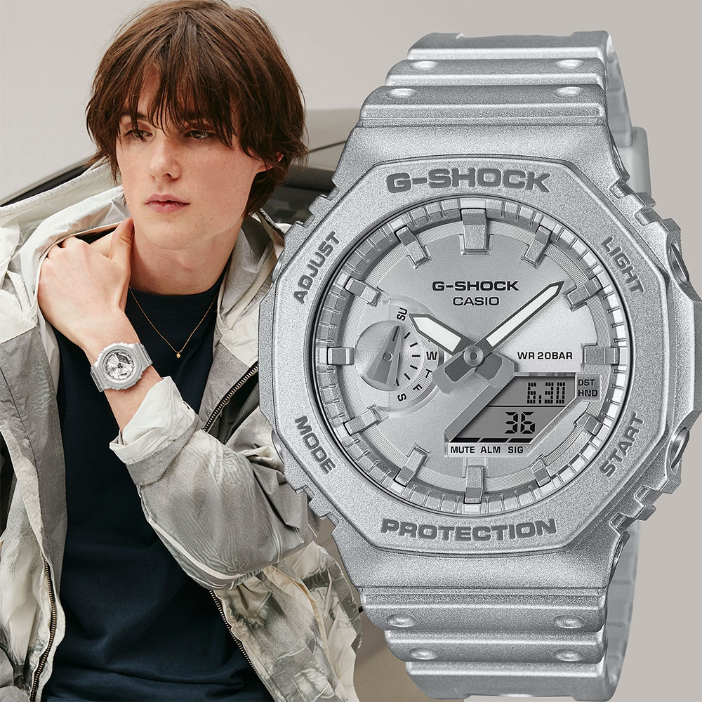 CASIO 卡西歐 G-SHOCK 科幻未來金屬色手錶 GA-2100FF-8A