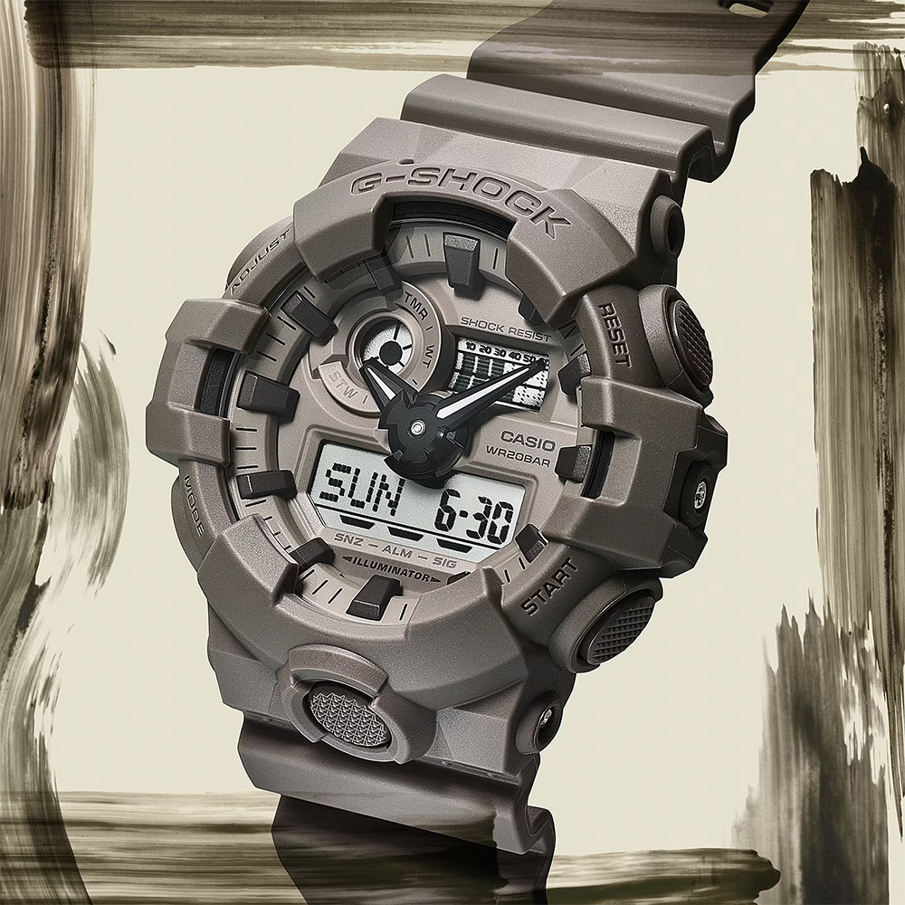 CASIO 卡西歐 G-SHOCK 大地色系手錶 GA-700NC-5A