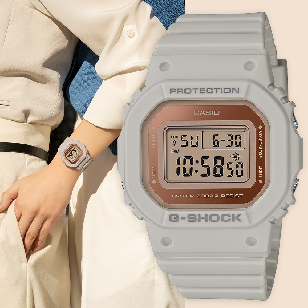 CASIO 卡西歐 G-SHOCK 廣告款 玻璃蒸鍍電子錶 GMD-S5600-8