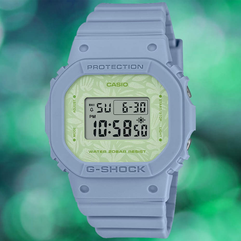 CASIO卡西歐 G-SHOCK 大地色調 植物設計 電子腕錶 GMD-S5600NC-2