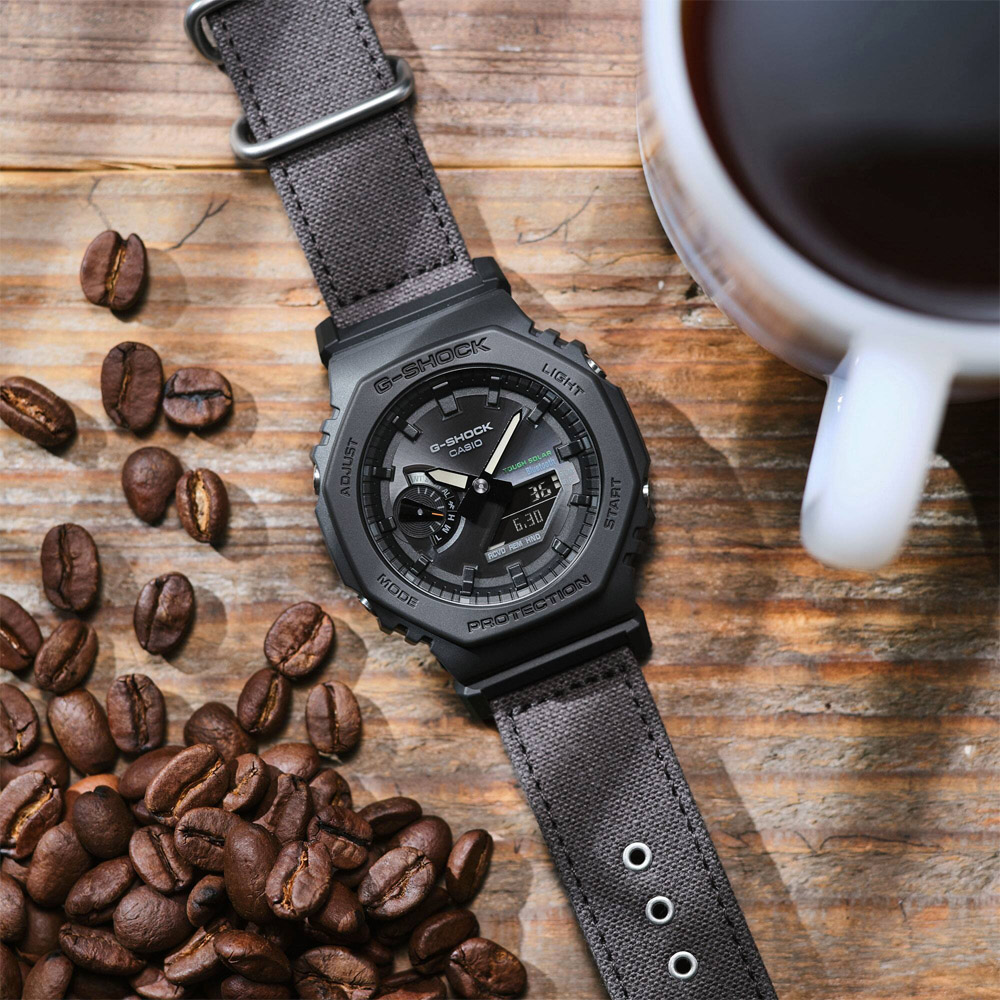 CASIO卡西歐 G-SHOCK 農家橡樹 太陽能x藍牙連線 環保雙顯腕錶 GA-B2100CT-1A5