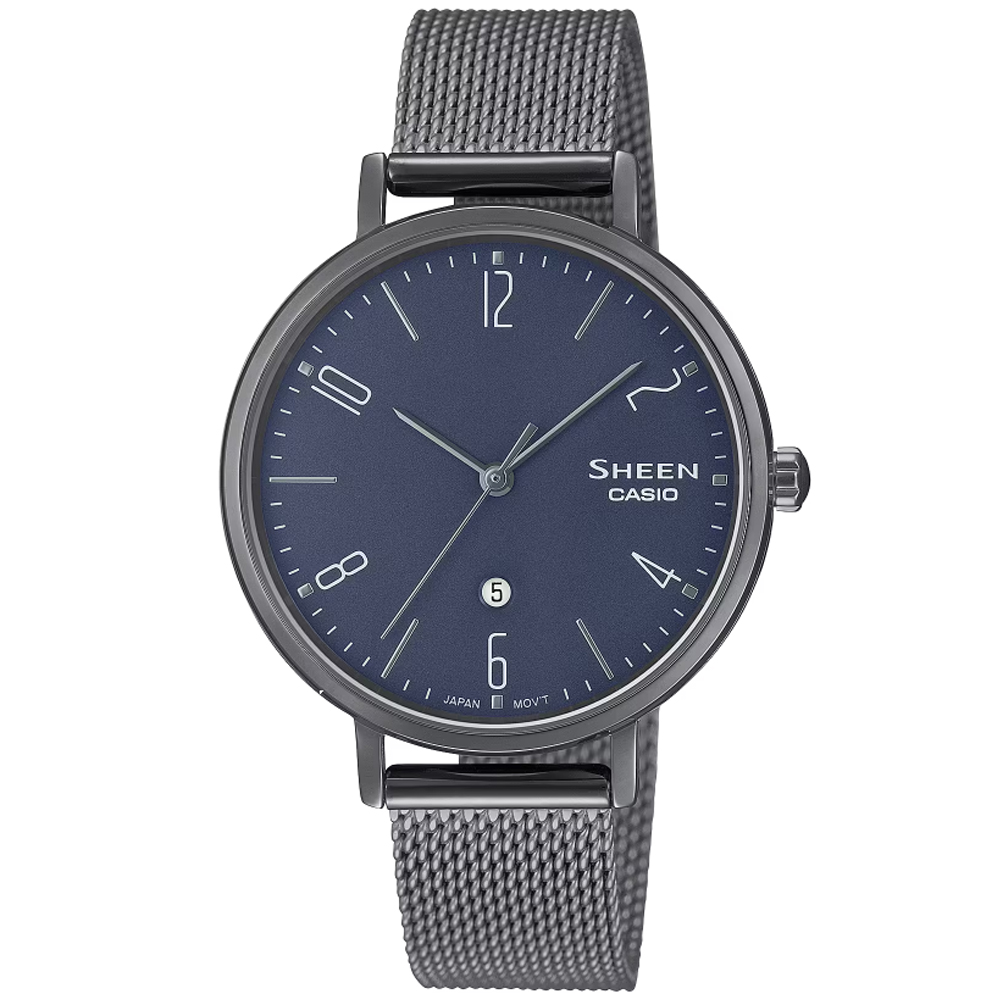 CASIO卡西歐 SHEEN 極簡時尚腕錶-藍 SHE-4562BM-2A