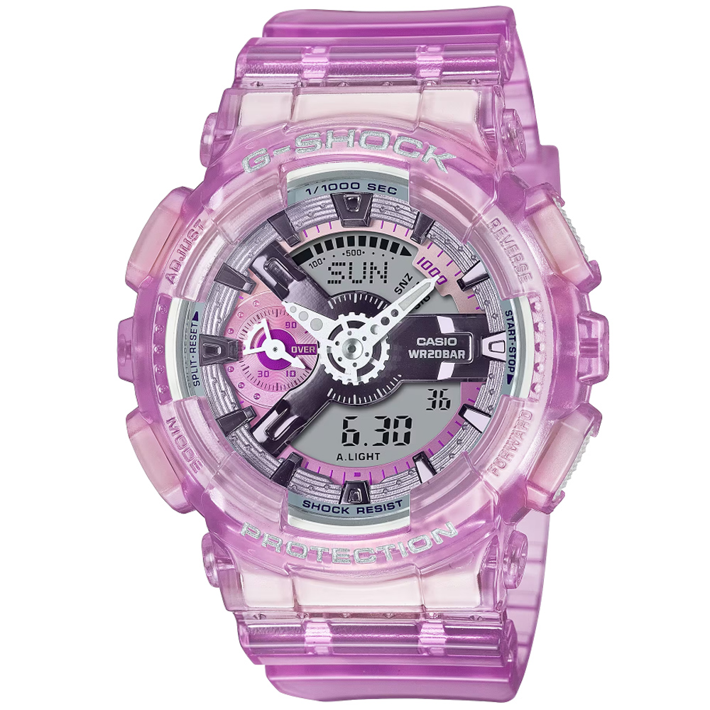 CASIO卡西歐 G-SHOCK 虛擬科幻 雙顯腕錶 GMA-S110VW-4A