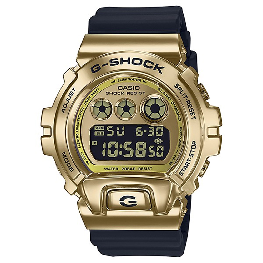 CASIO G-SHOCK 金屬材質 街頭風格運動腕錶 GM-6900G-9