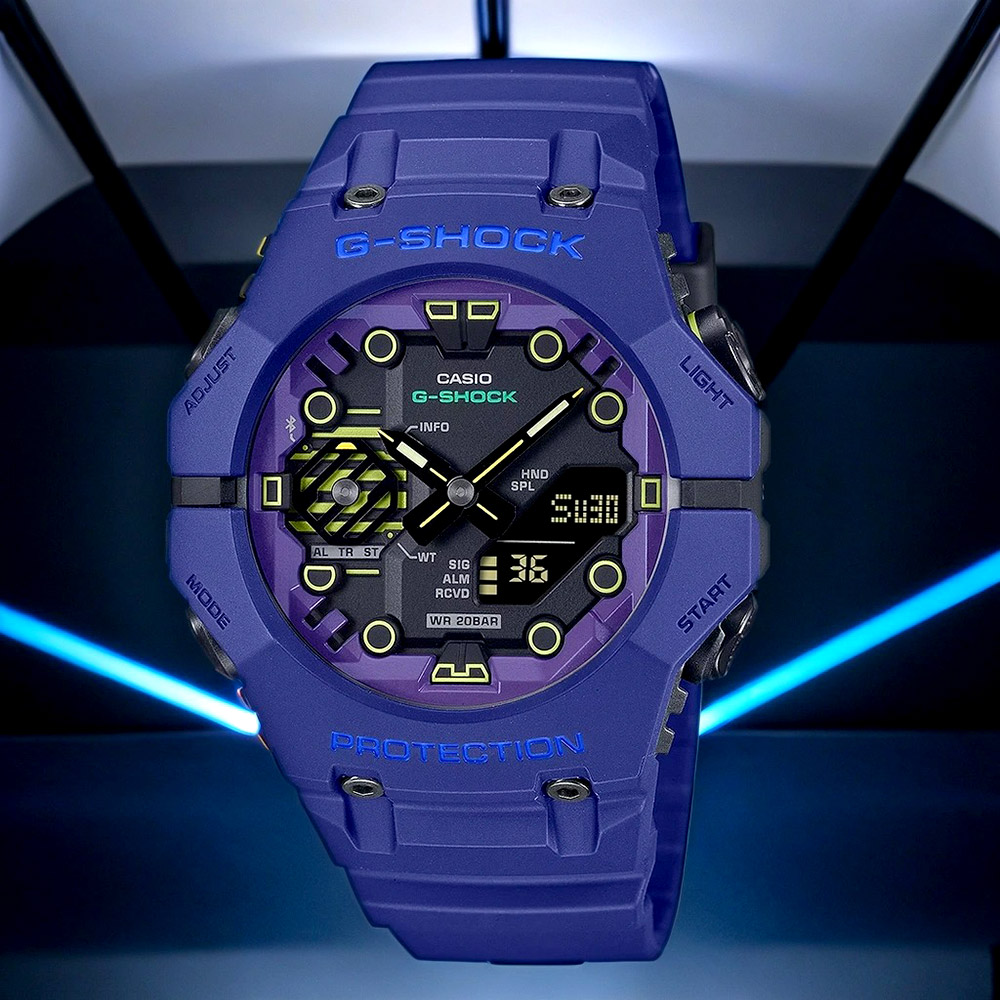 CASIO 卡西歐 G-SHOCK 科幻系列 藍芽手錶(GA-B001CBR-2A)