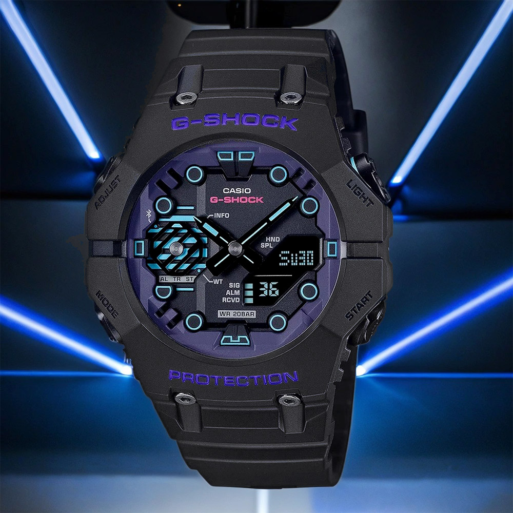 CASIO 卡西歐 G-SHOCK 科幻系列 藍芽手錶(GA-B001CBR-1A)