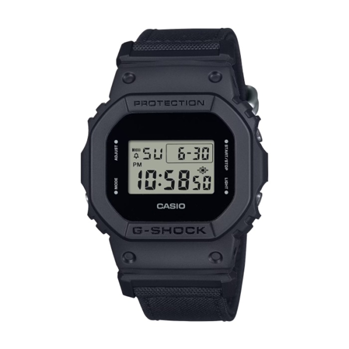 【CASIO G-SHOCK】街頭風格方形電子腕錶-霧黑款/DW-5600BCE-1