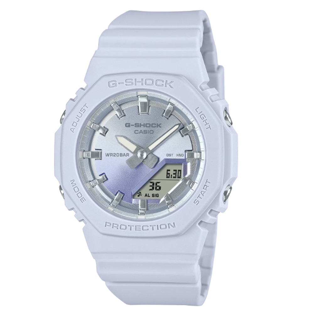 【CASIO 卡西歐】G-SHOCK 絕美夕陽 黃金夕陽 光澤漸層 八角形錶殼 GMA-P2100SG-2A 40.2mm