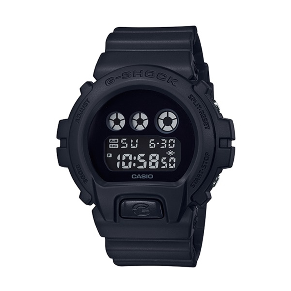 【CASIO 卡西歐】G-SHOCK 經典DW-6900BB-1 戰將電子錶-黑/53mm