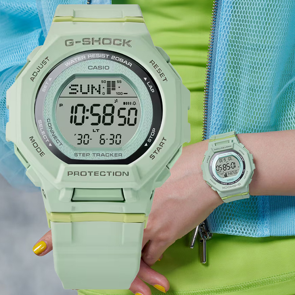 CASIO卡西歐 G-SHOCK 藍芽連線 經典運動電子腕錶 GMD-B300-3