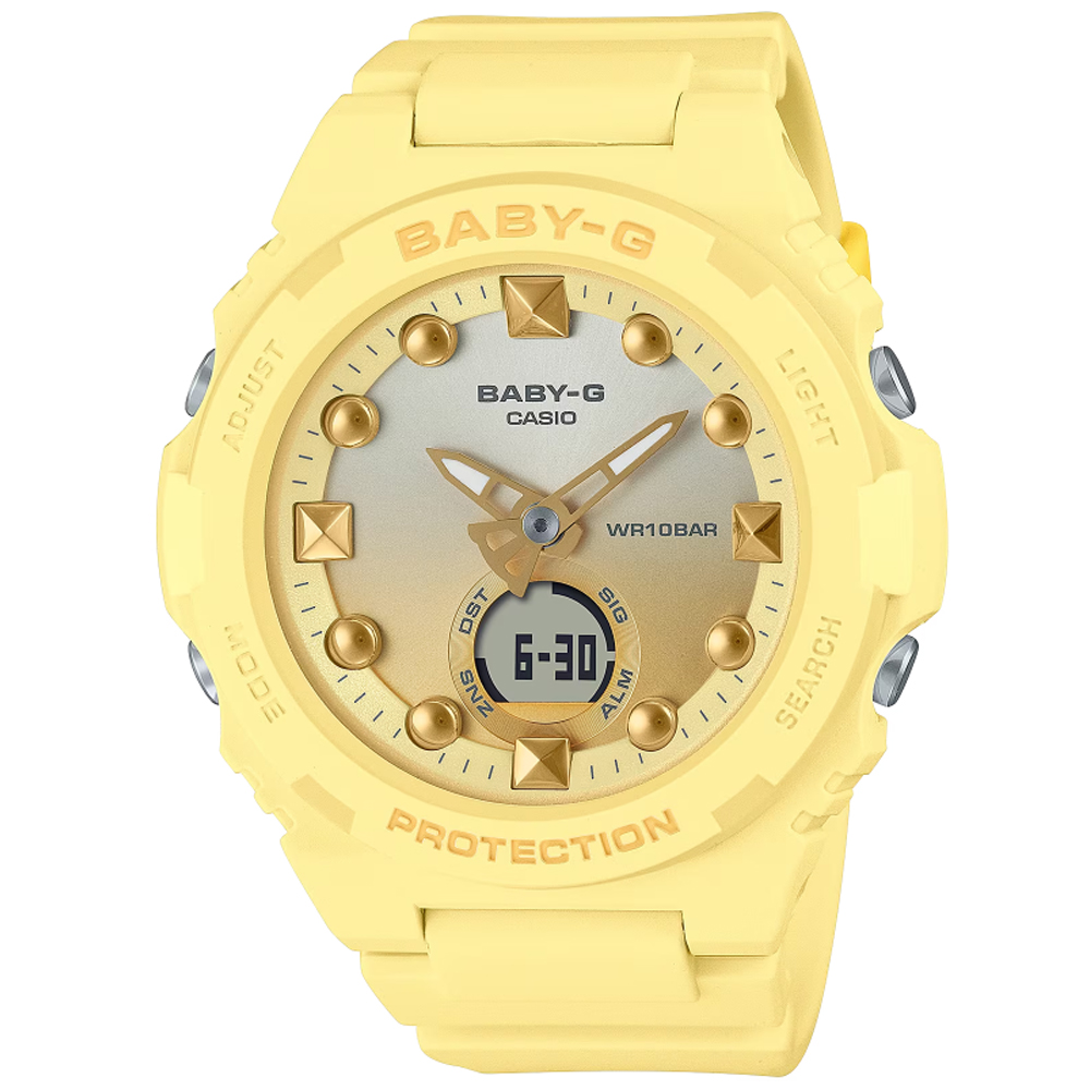 CASIO卡西歐 BABY-G 夏季海灘雙顯腕錶 BGA-320-9A