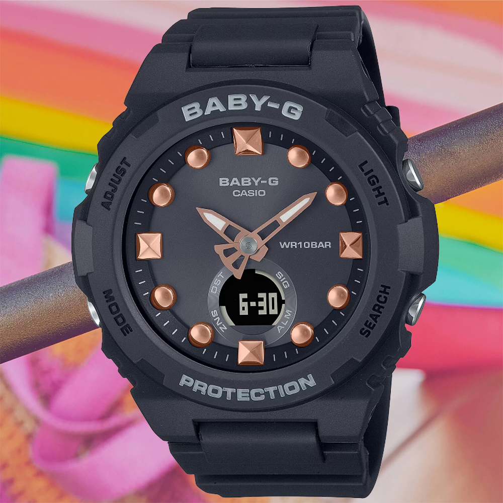 CASIO卡西歐 BABY-G 夏季海灘雙顯腕錶 BGA-320-1A