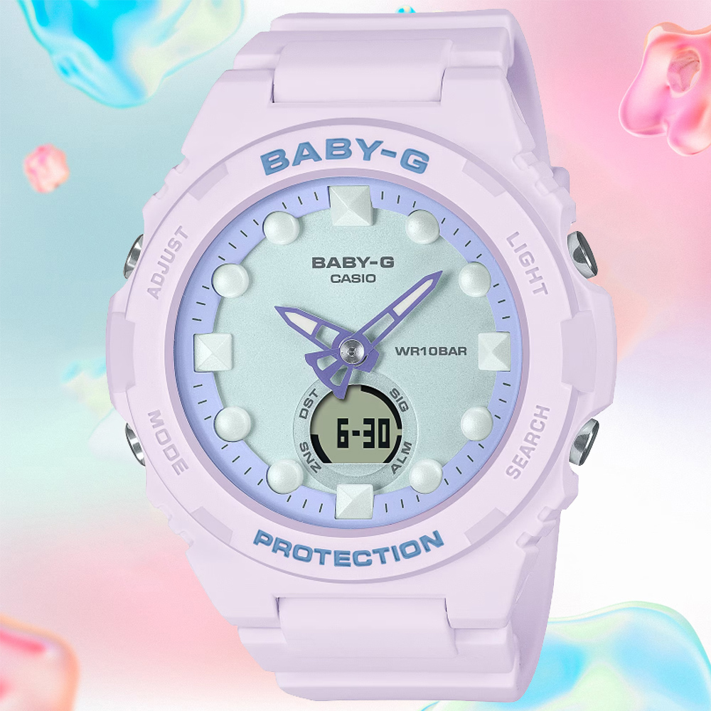 CASIO卡西歐 BABY-G 未來風偏光 雙顯腕錶 BGA-320FH-4A