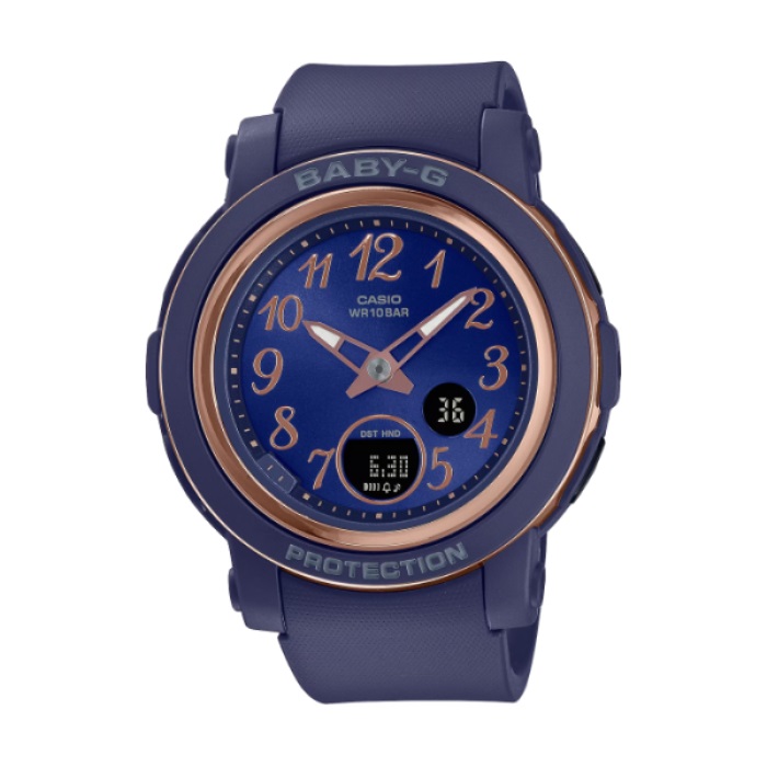 【CASIO BABY-G】繽紛復古系列數位顯示休閒腕錶-午夜藍/BGA-290SA-2A