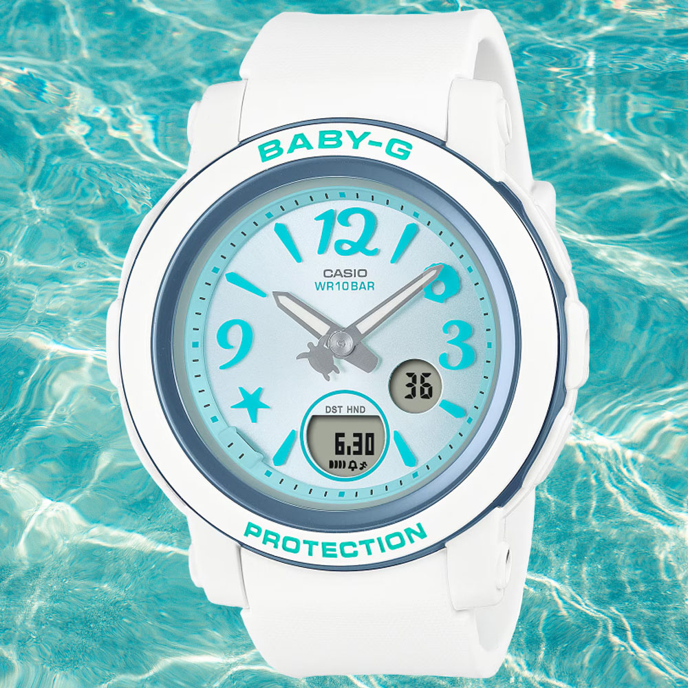 CASIO卡西歐 BABY-G 熱帶海洋 雙顯腕錶 BGA-290US-2A