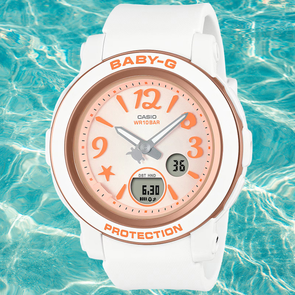 CASIO卡西歐 BABY-G 熱帶海洋 雙顯腕錶 BGA-290US-4A