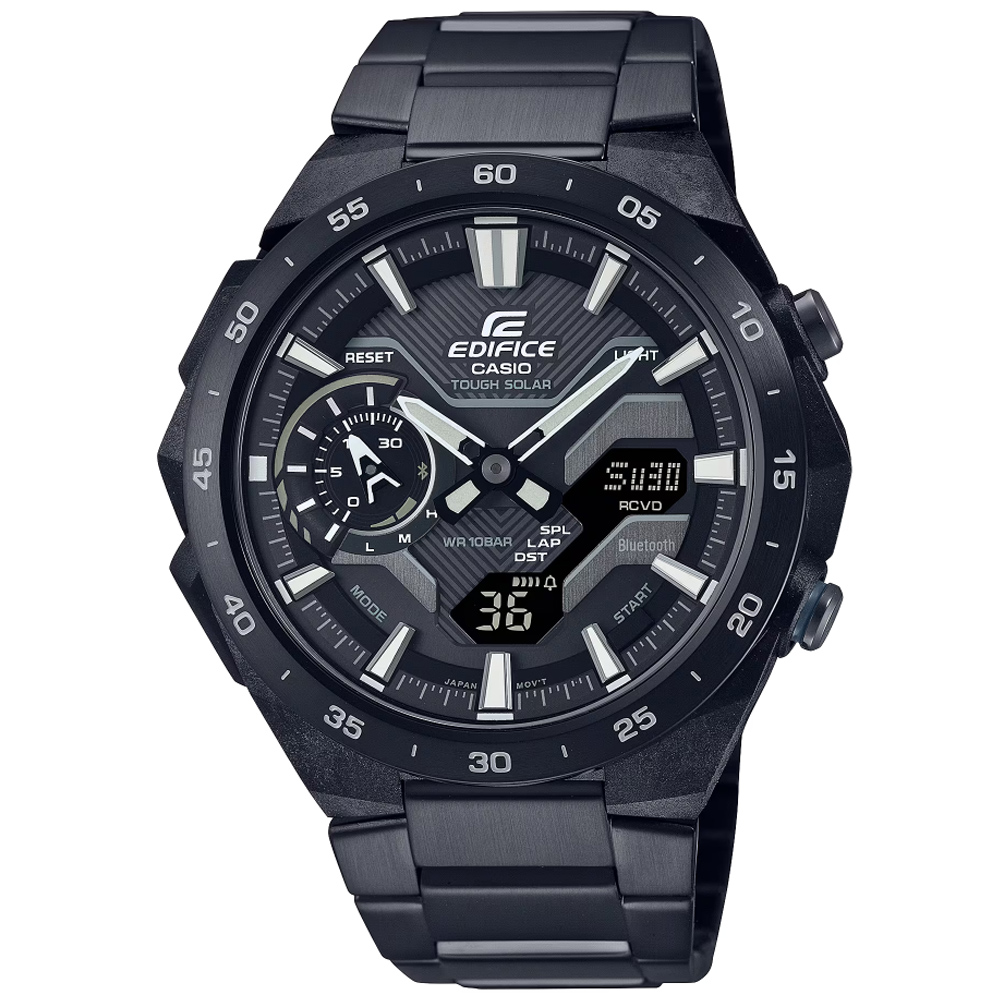 CASIO卡西歐 EDIFICE 太陽能x藍牙連線 賽車計時腕錶 ECB-2200DC-1A