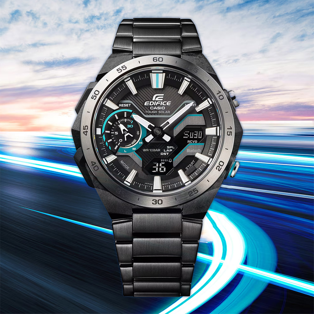 CASIO 卡西歐 EDIFICE 方程式賽車藍芽手錶 ECB-2200DD-1A