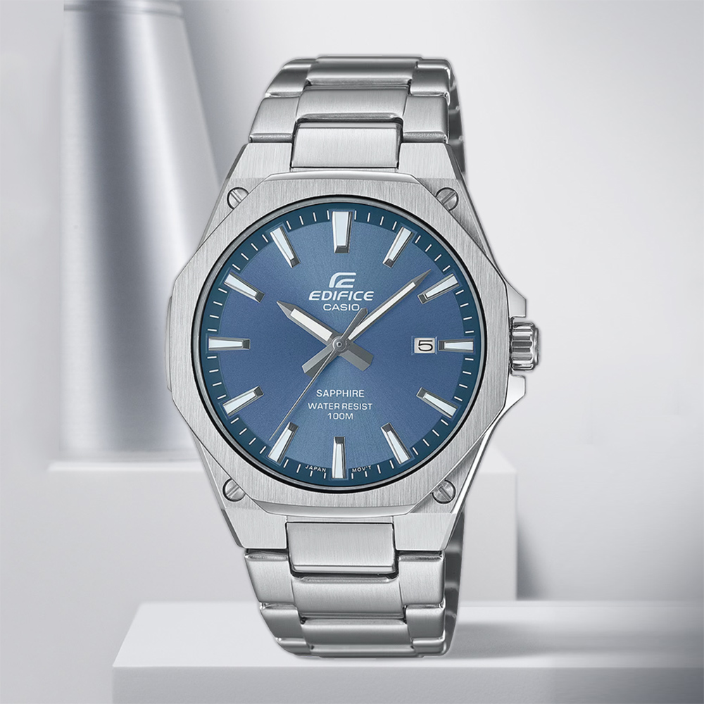 CASIO 卡西歐 EDIFICE 輕薄系列八角手錶(EFR-S108D-2AV)