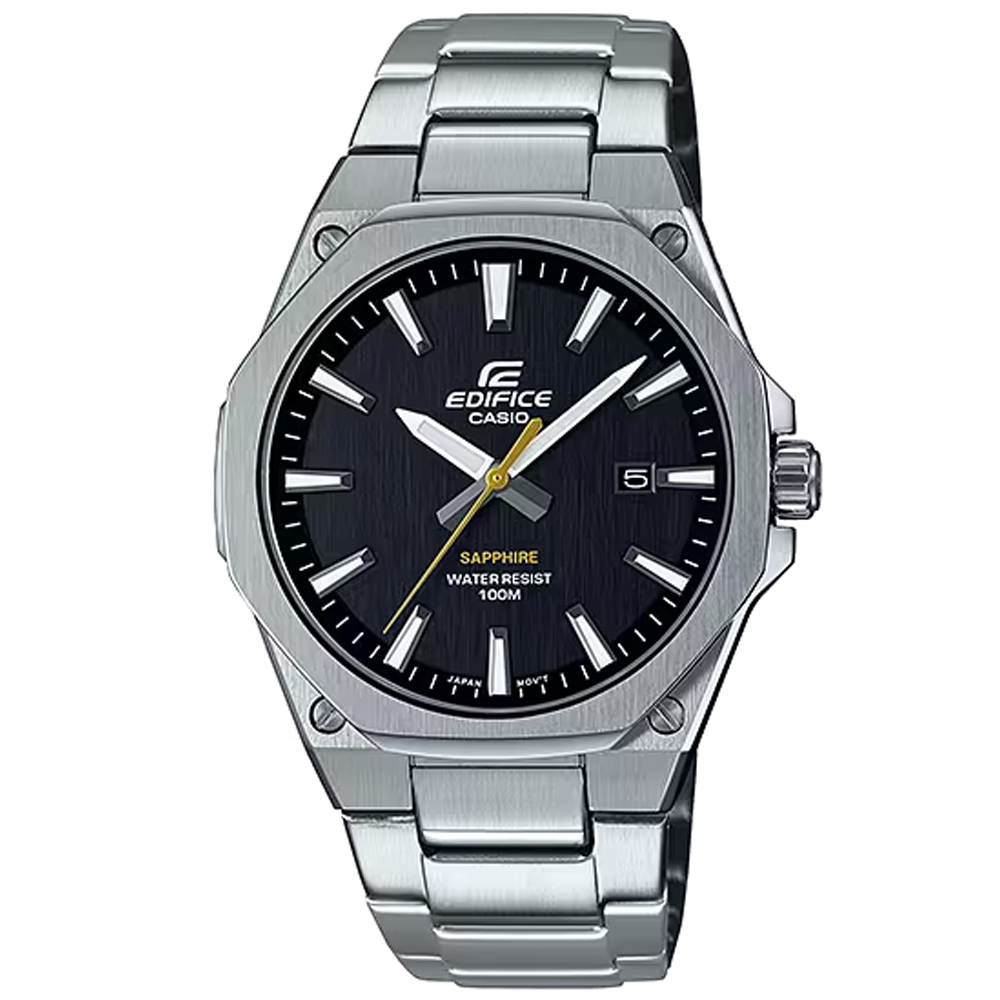 CASIO卡西歐 EDIFICE 八角錶圈 輕薄運動腕錶 EFR-S108D-1AV