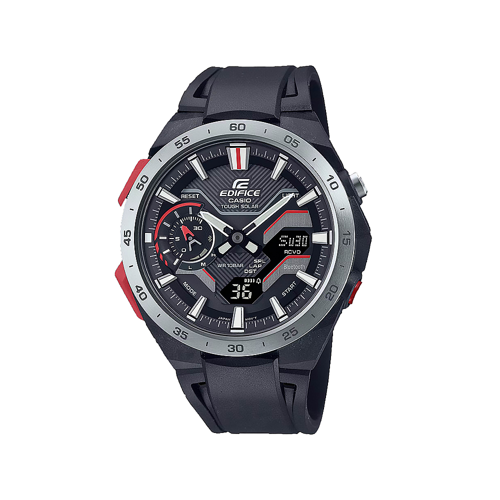 CASIO 卡西歐 EDIFICE ECB-2200P-1A 賽道奔馳 光動能 腕錶 手錶 47.6mm