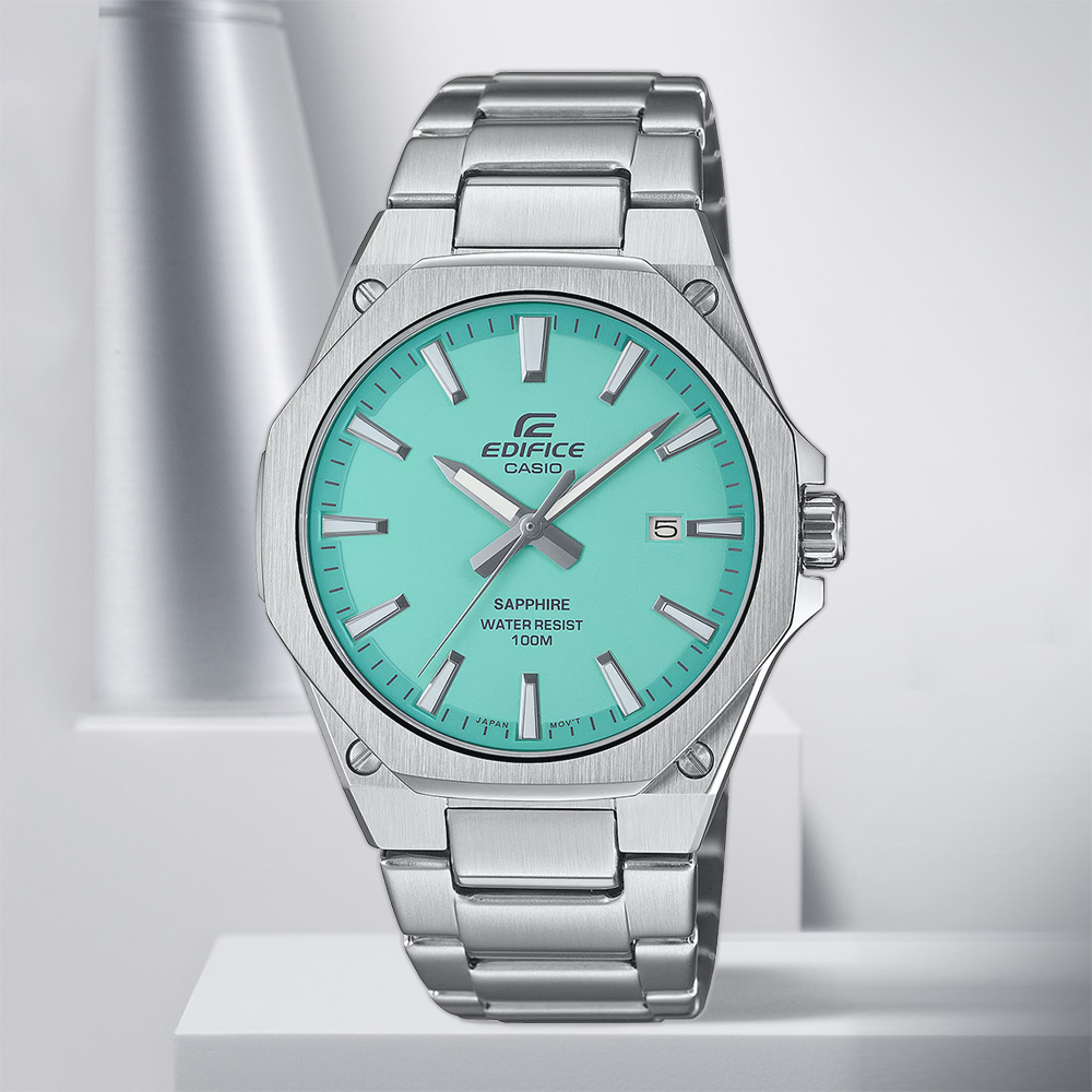 CASIO 卡西歐 EDIFICE 輕薄系列八角手錶 EFR-S108D-2B