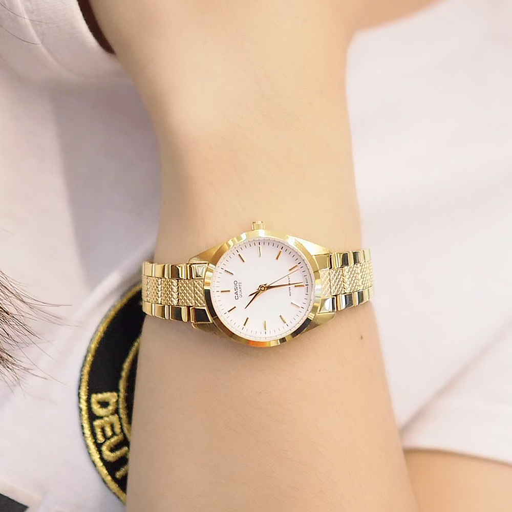【WANgT】CASIO 卡西歐 LTP-1274G-7A 簡約典雅 不鏽鋼 石英腕錶 女錶 25mm