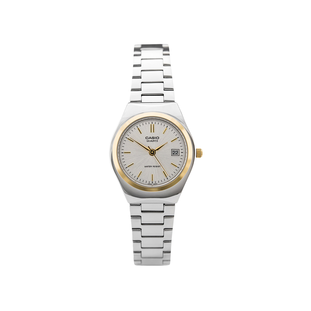 CASIO 卡西歐 LTP-1170G-7A 簡約無字 時尚指針 帶日期 金色 女款 手錶 25.5mm