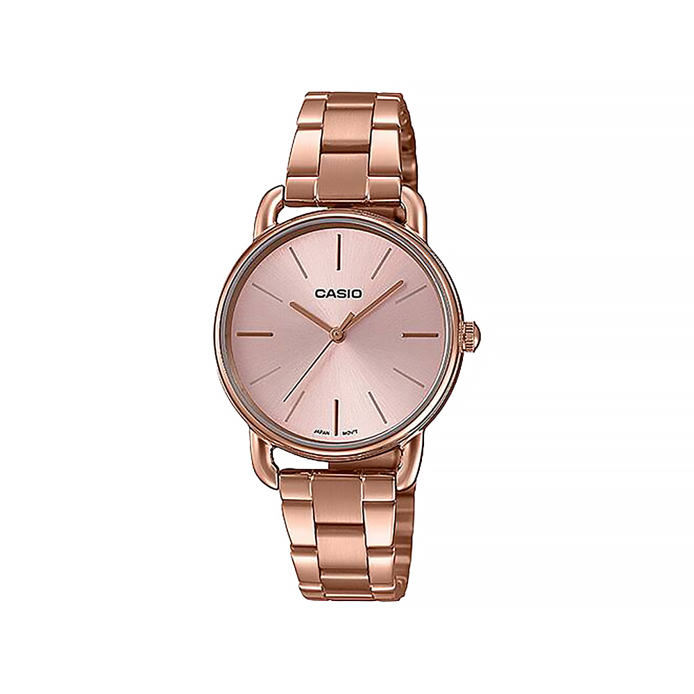 CASIO 卡西歐 LTP-E412PG-4A 簡潔時尚 玫瑰金 大氣 不鏽鋼腕錶 女錶 30mm