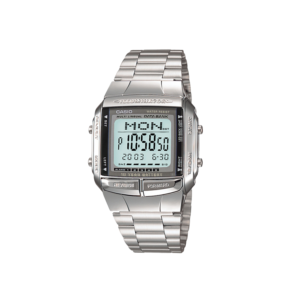 CASIO 卡西歐 DB-360-1A 電話備忘錄 24時區 星期日期 電子錶 手錶 37.7mm