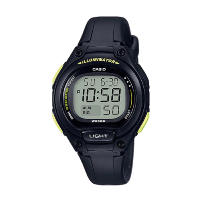 【CASIO 卡西歐】復古消光休閒電子腕錶-經典黑/LW-203-1B