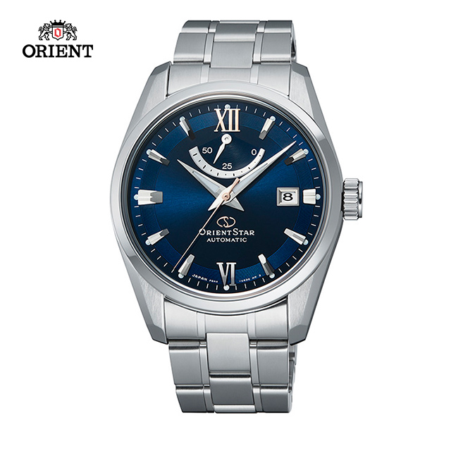 ORIENT STAR 東方之星 CLASSIC系列 經典動力儲存機械錶 鋼帶款 藍色 RE-AU0005L-39.3mm