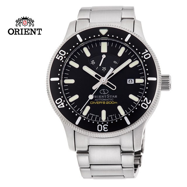 ORIENT STAR 東方之星 DIVERS 200M 系列 機械錶 鋼帶款 RE-AU0301B 黑色 - 43.6mm