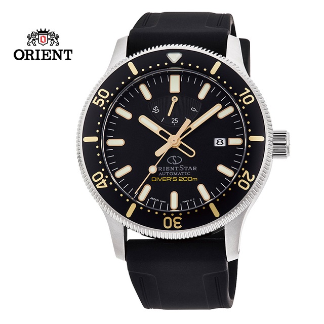 ORIENT STAR 東方之星 DIVERS 200M 系列 機械錶 膠帶款 RE-AU0303B 黑色 - 43.6mm