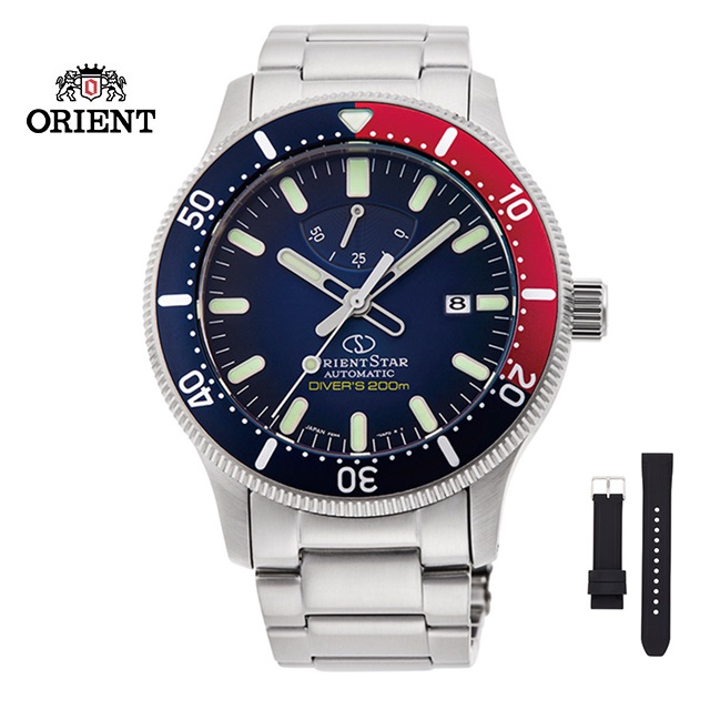 ORIENT STAR 東方之星 DIVERS 200M 系列 機械錶 鋼帶款 RE-AU0306L 藍色 - 43.6mm