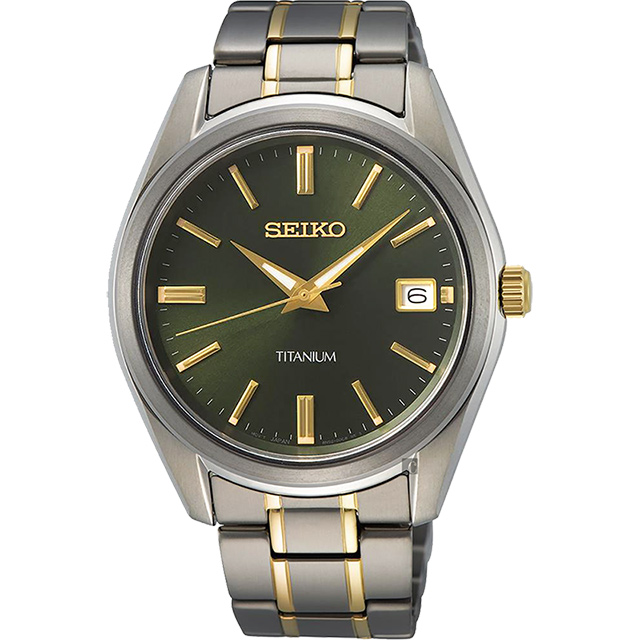 SEIKO 精工 CS 鈦金屬簡約手錶-40mm SUR377P1 6N52-00B0G