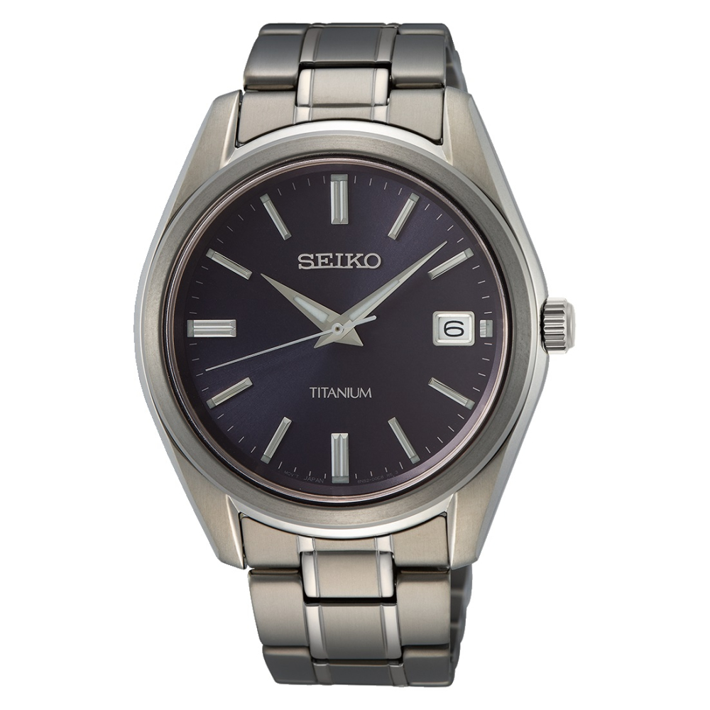 SEIKO 簡約經典鈦金屬腕錶6N52-00B0V(SUR373P1)