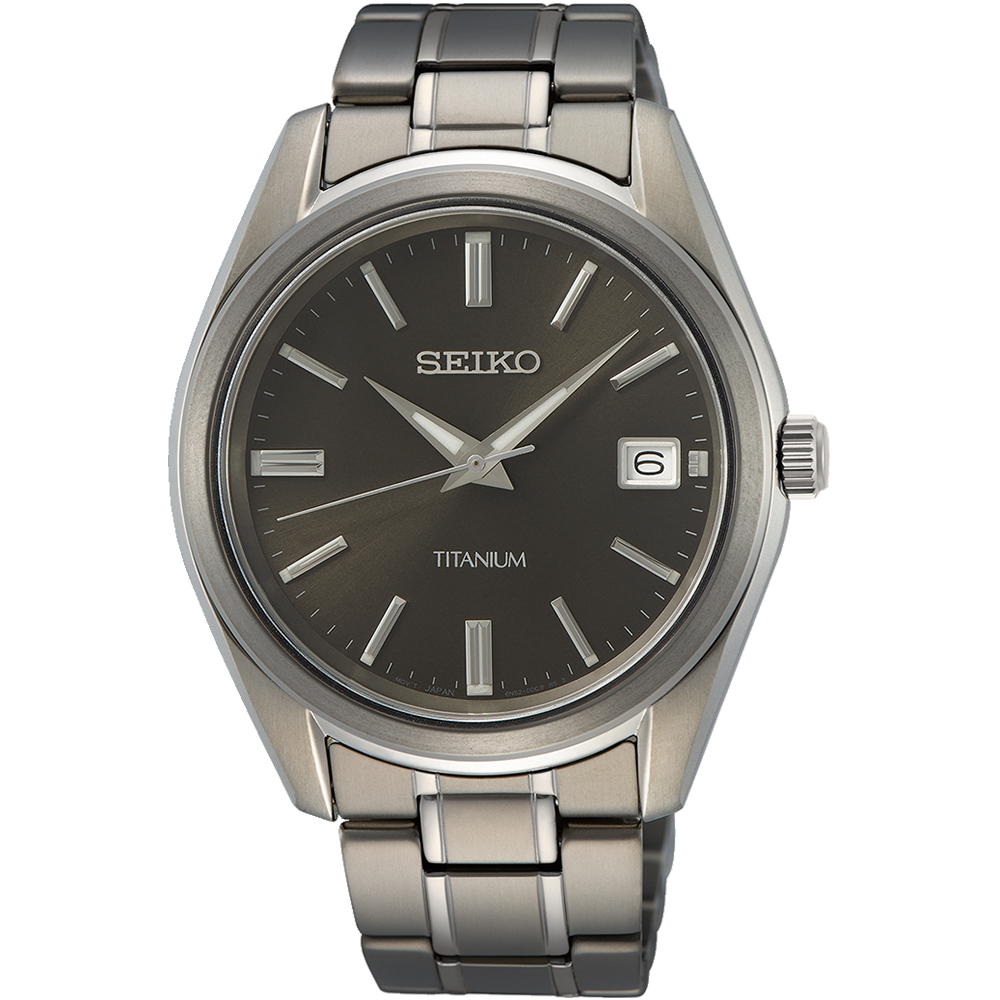 SEIKO 精工 CS系列經典款鈦金屬時尚腕錶/40mm(6N52-00B0D/SUR375P1)