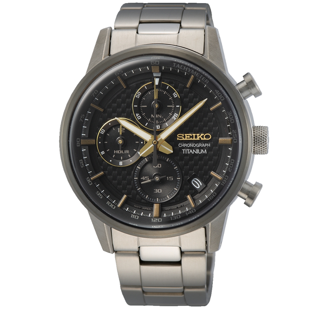 SEIKO 精工 CS系列 鈦金屬 時尚計時腕錶 (SSB391P1/8T67-00N0D)