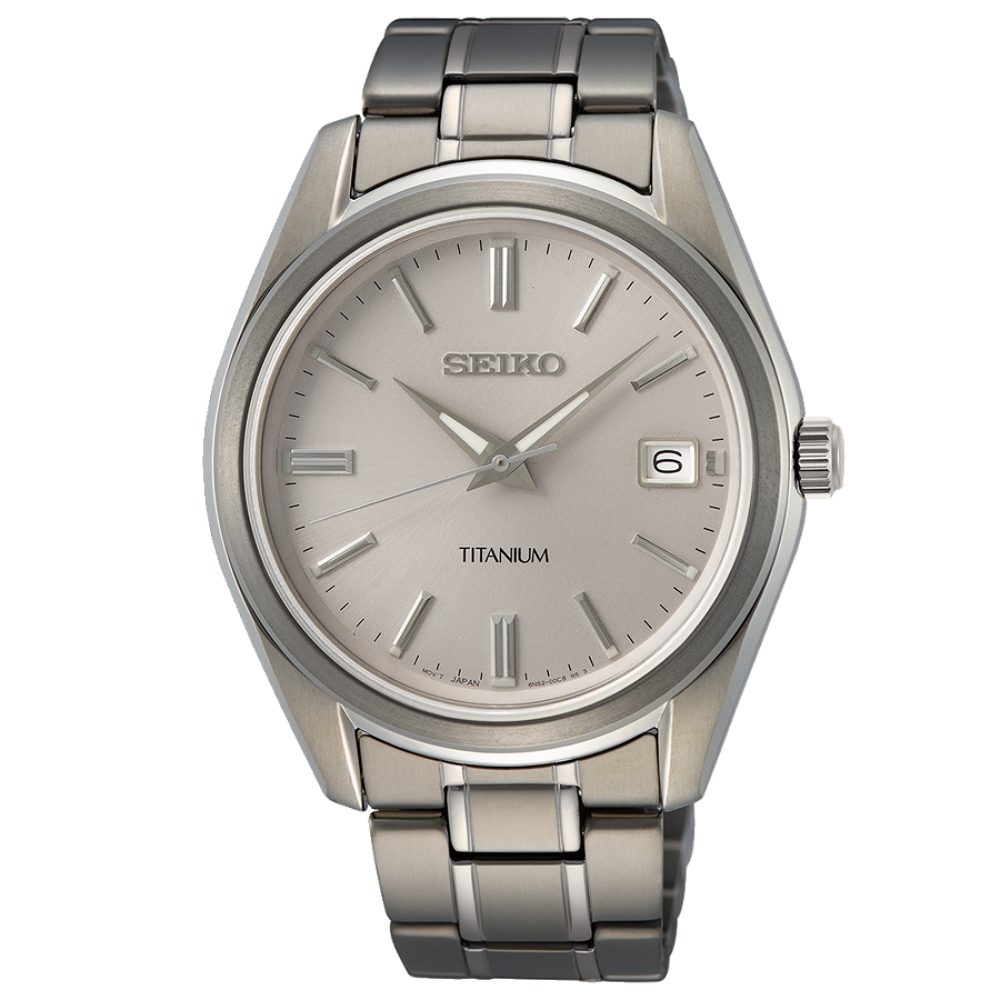 SEIKO 精工 CS系列 鈦金屬 日系簡約腕錶 (SUR369P1/6N52-00B0S)