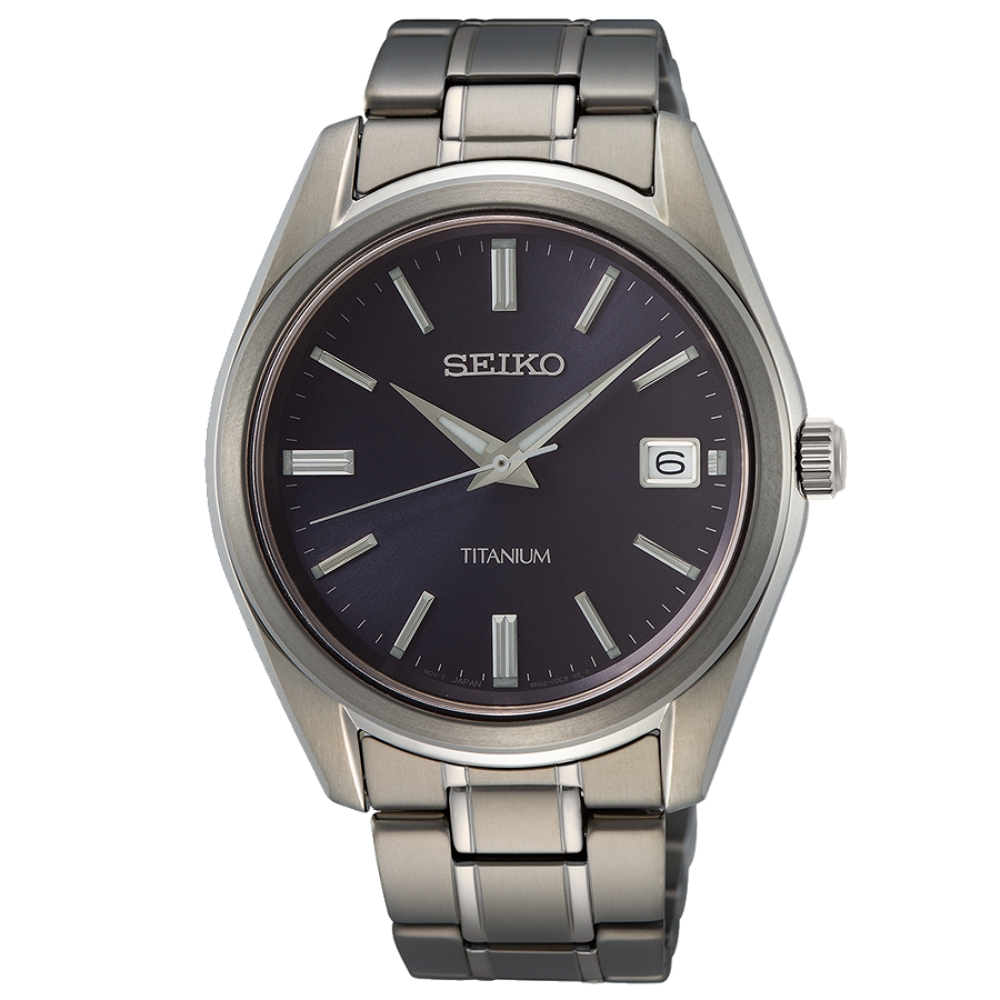 SEIKO 精工 CS系列 鈦金屬 日系簡約腕錶 (SUR373P1/6N52-00B0V)