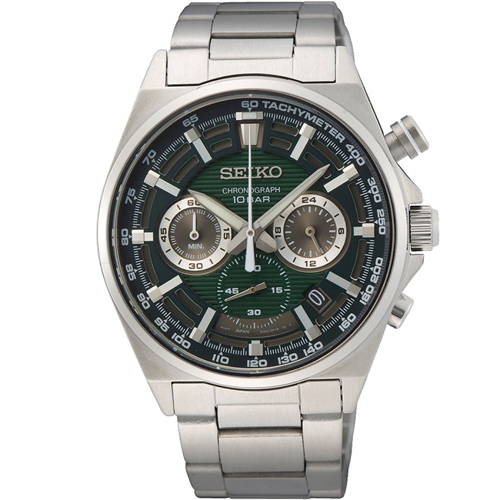 SEIKO 精工 CS系列 三眼計時腕錶 (8T63-00T0G / SSB405P1)