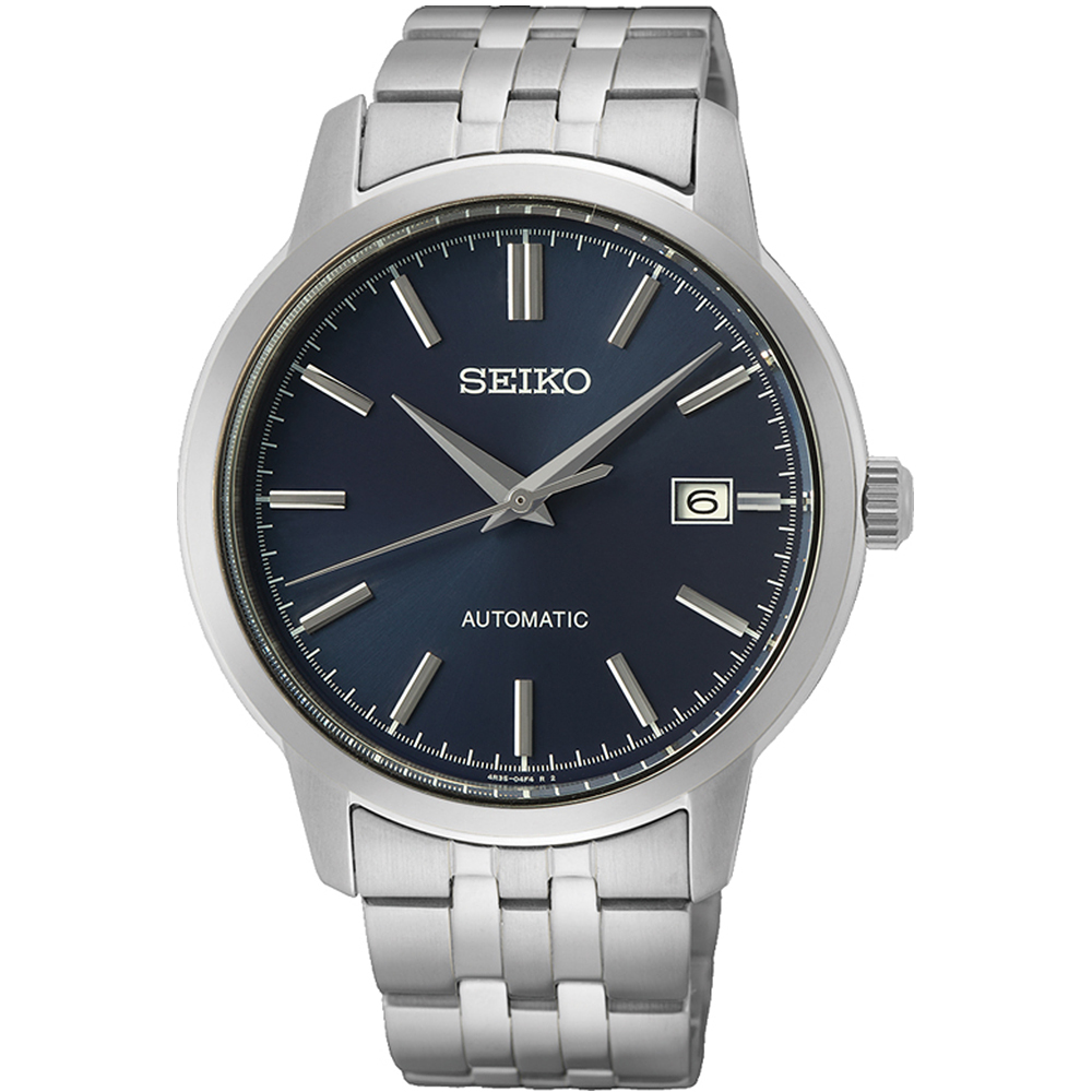 SEIKO 精工 CS系列紳士簡約時尚機械錶/藍X銀/40mm (4R35-05J0B/SRPH87K1)