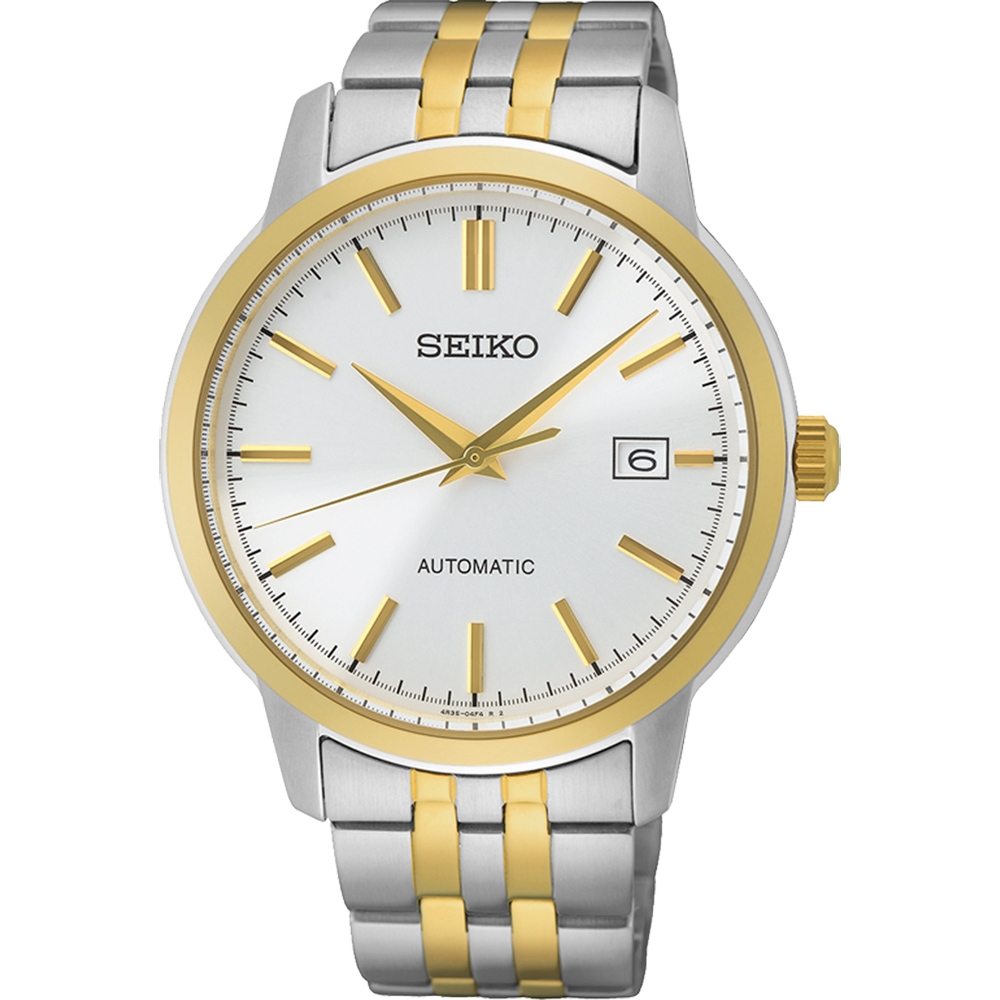 SEIKO精工CS系列簡約不鏽鋼機械錶-金 男錶(SRPH92K1/4R35-05J0G)