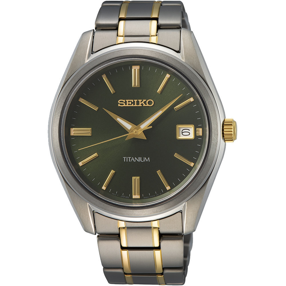 SEIKO 精工 CS系列經典款鈦金屬時尚腕錶/40mm(6N52-00B0G/SUR377P1)