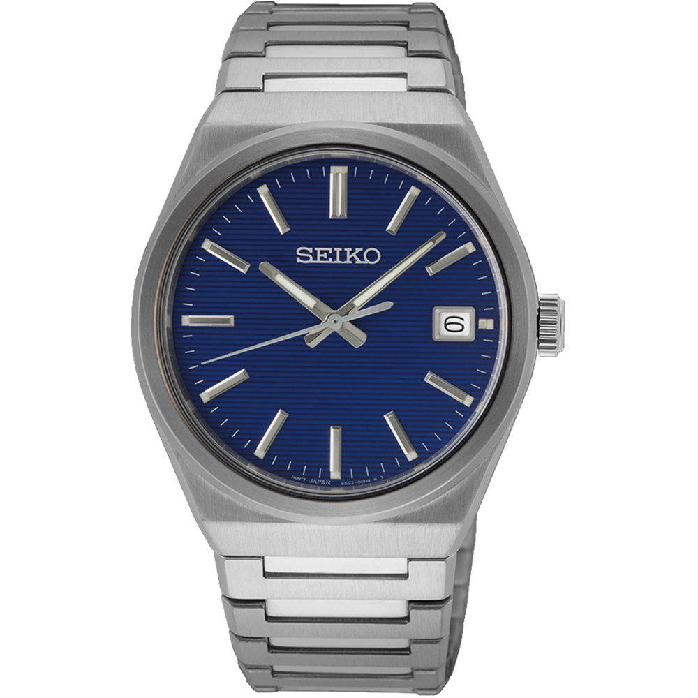 SEIKO 精工 CS系列經典大三針時尚腕錶/藍/38.5mm(6N52-00H0B/SUR555P1)