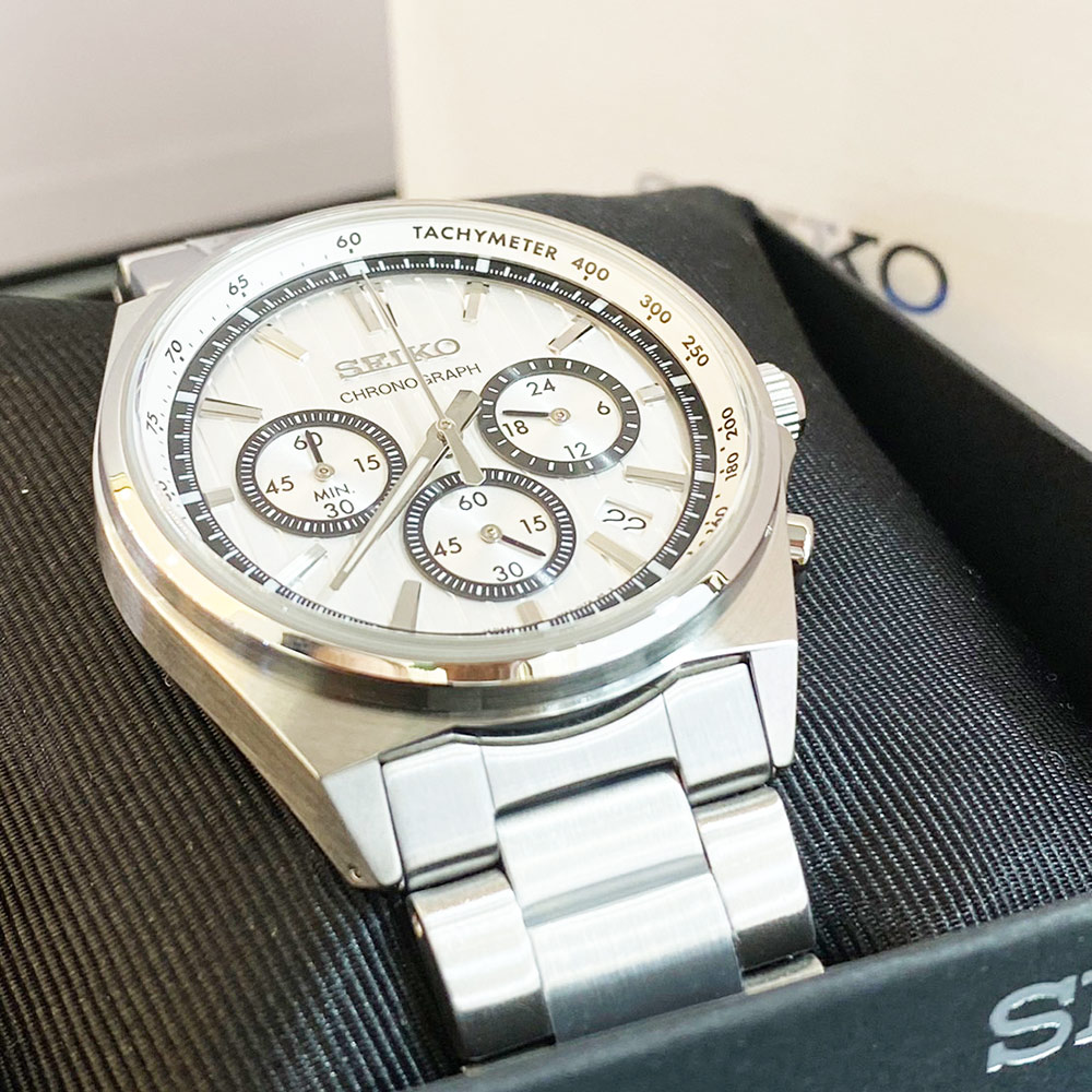 SEIKO 精工 CS系列 條紋設計計時腕錶-41mm(8T63-01T0S/SBTR031J)