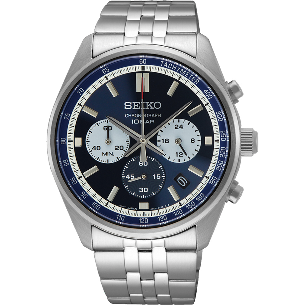 SEIKO 精工 CS系列 急速時刻計時腕錶-8T63-00W0B/SSB427P1